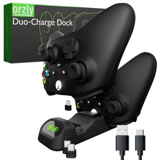 Orzly Xbox Series X|S Controller Charger Dock - USB Type-C Stand for Xbox, PS5, Stadia & Switch