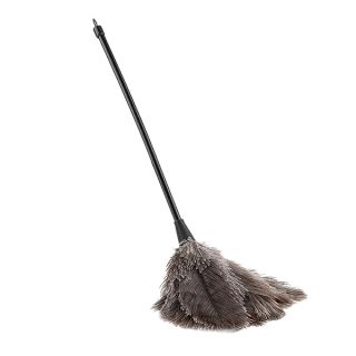 Ostrich Duster, Mini Handmade Long Handle Soft Ostrich Duster for Dusting Household Ornaments, Light Fittings, Fan Blades