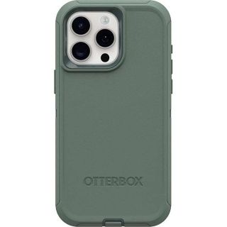 OtterBox iPhone 15 Pro MAX (Only) Defender Series Case - FOREST RANGER (Green), screenless, rugged &amp; durable, with port protection, includes holster clip kickstand