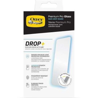 OtterBox iPhone 15 Pro (Only) Premium Pro Screen Protector with Blue Light Guard, antimicrobial, anti-scratch, shatter Resistant, flawless touch response