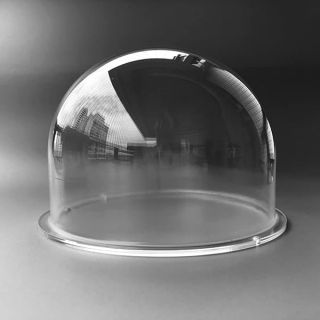 Protective Acrylic Dome Cover for CCTV Cameras - 7.67 Inch Clear Housing for Enhanced Surveillance