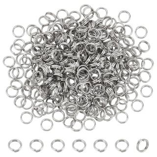 PH PandaHall 5mm Split Rings, 290pcs 304 Stainless Stell Double Loop Jump Rings 14 Gauge Mini Connector Rings for Earring Necklace Bracelet Keychain Jewelry Making DIY Craft