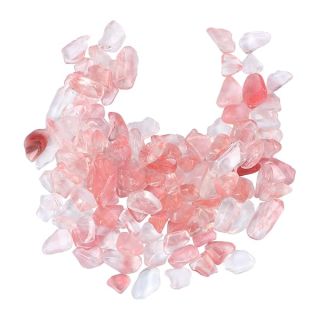 POPETPOP Aquarium Pebbles Pink-Fish Tank Gravel Rock Crystal Stones for Fish Tank/Terrariums/Garden/Flowerpot/Glassware/Vases Decoration (100g 5-7mm)