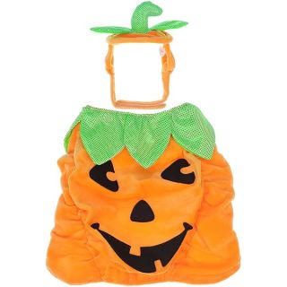 POPETPOP Cat Pumpkin Costume-Halloween Cat Costume Suits Clothes Hatdress Headbands Festival Pumpkin Costumes for Dogs Cats