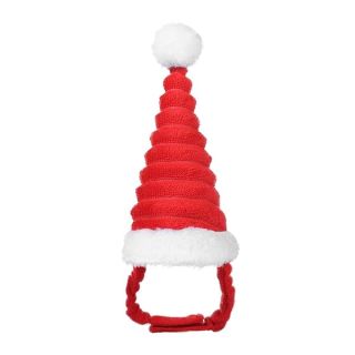 POPETPOP Guinea Pig Costume - Cat Santa Hat Pet Christmas Hat Santa Claus Cap Head Accessories for Rabbit Hamster Guinea Pig Rats Kitten and Small Animals