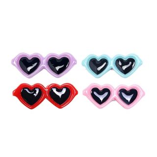 POPETPOP Pet Dog Bows Hair Clips - Cute Dog Heart Hair Bows Sunglasses Design Puppy Hair Clips, Dog Topknot Bowknot Bows, Dog Hair Accessories Pet Grooming Supplies