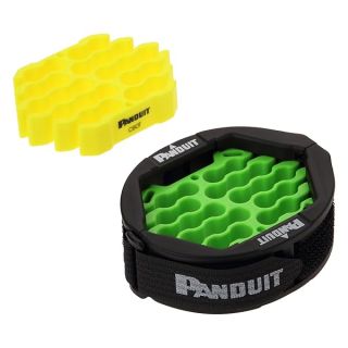 Panduit CBOT24K Cable Organizing Kit, Tool Kit Includes: Jacket Cover, Hook and Loop Fastener, Green Cable Organizing Insert, Yellow Cable Organizing Insert