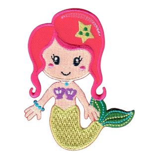 PatchMommy Mermaid Patch, Iron On/Sew On - Appliques for Kids Children