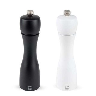 Peugeot Tahiti 8 Inch Black Pepper Mill and White Salt Mill Set