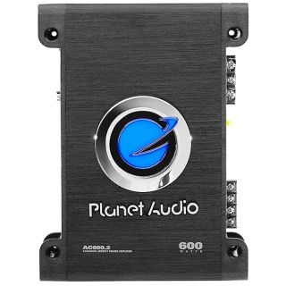 Planet Audio AC600.2 2 Channel Car Amplifier - 600 High Output, Full Range, Class A/B, 2-4 Ohm Stable, Mosfet Power Supply, Bridgeable