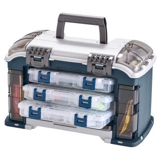 Plano Angled Tackle System with Three 3560 Stowaway Boxes, Fishing Tackle Storage, Premium Tackle Storage