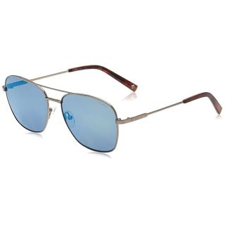 Polaroid Sunglasses Men's PLD 2068/S/X Square Sunglasses, Ruthenium/Polarized Gray Mirrored Blue, 58mm, 17mm