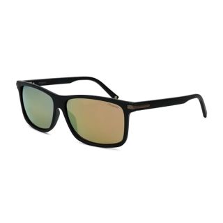 Polaroid Sunglasses Men's PLD 2075/S/X Rectangular Sunglasses, Matte Black/Polarized Gray Gold Mirrored, 59mm, 13mm