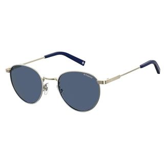 Polaroid Sunglasses Men's PLD 2082/S/X Oval Sunglasses, Gold/Polarized Gray, 49mm, 20mm