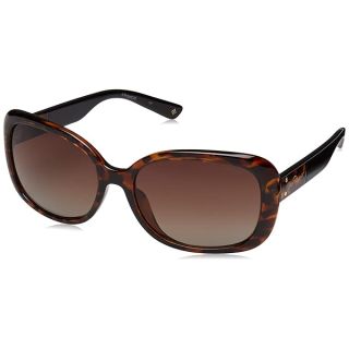 Polaroid Sunglasses Women's PLD 4069/G/S/X Square Sunglasses, Dark Havana/Polarized Brown Gradient, 59mm, 17mm