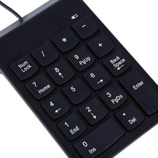 Pomya USB Numeric Keypad Mini Number Pad with Spill Resistant and Dust Proof Function Numpad 18 Keys Keyboard for Laptop Desktop PC Pro