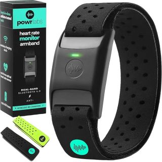 Powr Labs Bluetooth Heart Rate Monitor Armband - Compatible with Peloton, Strava, Garmin & More