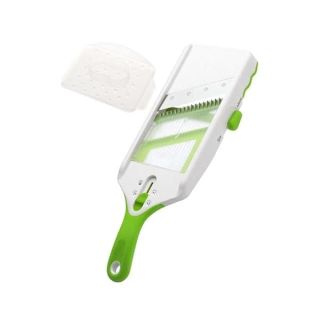 Prepworks by Progressive Adjust-A-Slice and Julienne Mandoline,White & Green