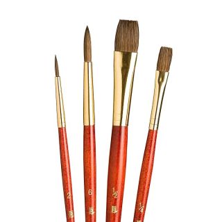 Princeton RealValue Paintbrush, Red