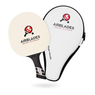 Professional Ping Pong Paddle with Hard Carry Case | Pro Table Tennis Racket | Table Tennis Paddle with Ergonomic Handle | 5 Blades of Wood with Premium Rubber and Sponge by AirBlades