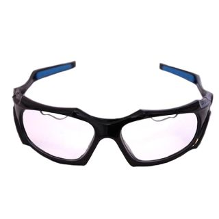 Python Full Framed (Clear Lense/Black Frame) Racquetball Eye Protection (Pickleball, Squash) (Eyewear, Goggle, Eyeguard)