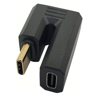 Qaoquda USB C U Shape Adapter, 180 Degree Angled USB 3.1 Type C (USB-C) Male to Female U Shape Adapter 4K60hz Resolution 10Gbps for Laptop, Tablet &amp; Mobile Phone