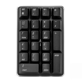 Qisan Mechanical Numeric Keypad GATERON Red Switch 2.4G Wireless Gaming Keypad 21 Keys Mini Numpad Portable Keypad Extended Layout Black Magicforce