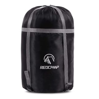 REDCAMP Sleeping Bag Stuff Sack, Compression Sack, Great for Backpacking and Camping Black M