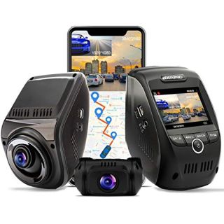 REXING V1P MAX 4K UHD Dual Channel Dash CAM, 3840X2160 Front+1080p Rear, WiFi GPS Car Dash Camera w/Night Vision, Supercapacitor,170 Degree Wide Angle, Loop Recording, G-Sensor, Parking Monitor