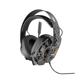 RIG 500 PRO HA Gen 2 Competition Grade PC Gaming Headset with Dolby Atmos 3D Surround Sound - 50mm Speaker Drivers - Flip-to-Mute Mic - Black/Copper