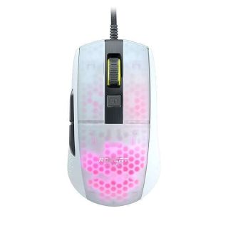 ROCCAT Burst Pro PC Gaming Mouse, Optical Switches, Super Lightweight Ergonomic Wired Computer Mouse, RGB Lighting, Titan Scroll Wheel, Bionic Shell, Claw Grip, Owl-Eye Sensor, 16K DPI, White