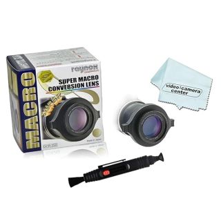 Raynox DCR-250 2.5x Macro Lens with Universal Mount & Cleaning Kit - Perfect for 52mm to 67mm Cameras