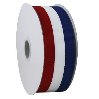 Red White and Blue Grosgrain Ribbon 1.5"x25 Yard Spool