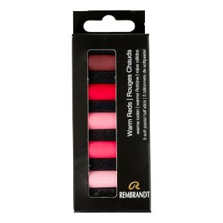 Rembrandt Soft Pastel Micro Set, 5-Piece Half Sticks, Warm Reds