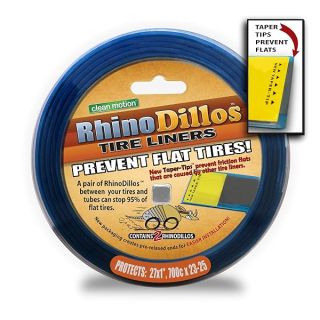 Rhinodillos ORANGE Bicycle Tire Liners 700 x 23-25c Flat Prevention