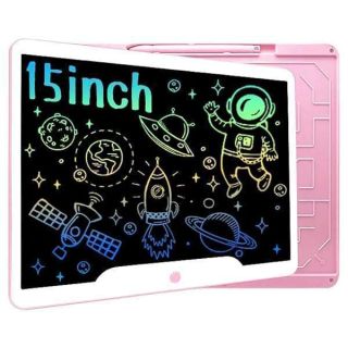 Richgv LCD Writing Tablet 15 Inch Electronic Graphics Tablets Doodle Pads Digital Ewriter, Portable Drawing Board for Kids and Adults at Home, School Office Business Handwriting Pad