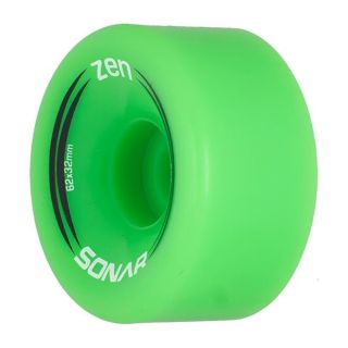 Riedell Zen - Quad Roller Skate Wheels - 4 Pack of 32mm x 62mm 85A Wheels | Green