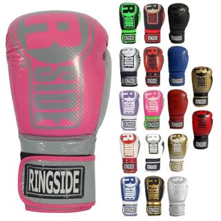 Ringside Unisex Adult FTG1 PK.GY S/M Boxing Gloves, Pink/Grey, S/M US