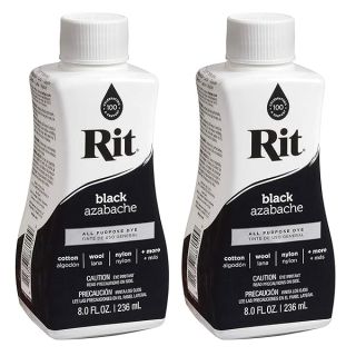 Rit Dye Liquid Fabric Dye, 8 fl oz, Black, 2-Pack