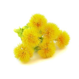 Riverbyland Artificial Flowers Yellow Dandelion 6 Bunches