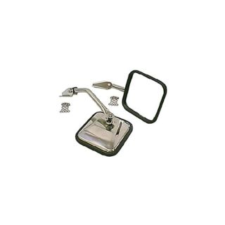 Rugged Ridge | Door Mirror Kit, Stainless Steel | 11005.01 | Fits 1955-1986 Jeep CJ-5/CJ-6/CJ-7/CJ-8 Scrambler