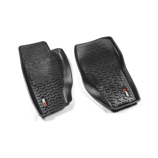 Rugged Ridge Front Floor Liners for Jeep Liberty | Pair, All-Terrain, Black | 12920.31 | Fits 2008-2013 Jeep Liberty KK