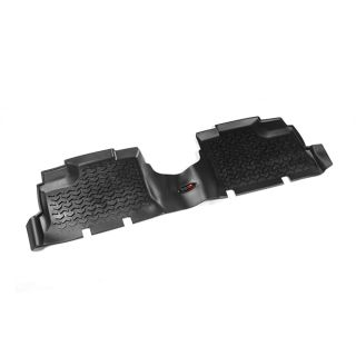 Rugged Ridge Rear Floor Liners for Jeep Wrangler JKU (2007-2018) | All-Terrain Black Protection