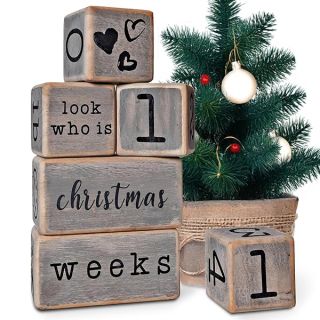 Rustic Baby Monthly Milestone Blocks, Baby Boy Milestone Blocks, Best Baby Gifts for Baby Showers, Newborn Photography Props, Baby Photo Props, Complete Month Baby Milestone Blocks