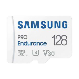 SAMSUNG PRO Endurance 128GB MicroSDXC Card for Dash Cams & Security Cameras - Class 10, U3, V30 Performance