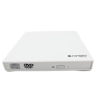 SANOXY Portable USB 2.0 Slim External DVD ROM CD-RW Combo Drive Writer with Read and Write Function (White)