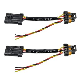 SAUTVS Tail Light Power Harness, Whip/Brake Light/License Plate Light 3 Wire Power Harness for Polaris RZR XP 1000 900 Turbo General 2015-2022 Accessories (2PCS)