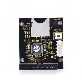 "SD SDHC MMC to 3.5" IDE Adapter Card - 40Pin Male Big PCB for Easy Connectivity"