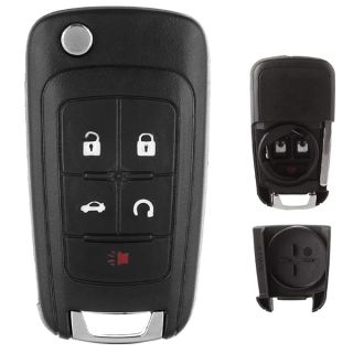 SELEAD Keyless Entry Remote Flip Key Fob Shell for Chevy, GMC, Buick - Fits Camaro, Cruze, Malibu, Sonic & More