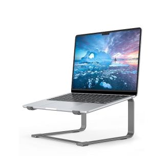 "Ergonomic SOUNDANCE Laptop Stand: Heavy-Duty Metal Riser for 12-17.3" Laptops - Stable & Stylish Desk Solution"